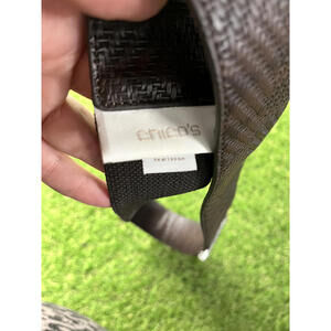 Chico's Brown Woven Belt with Silver Buckle Size Medium